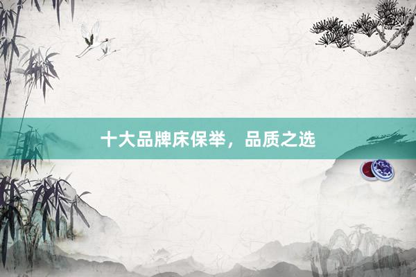 十大品牌床保举，品质之选